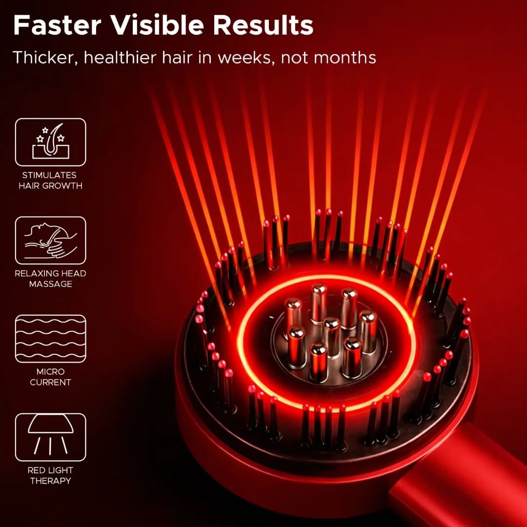 LED Scalp Massage Brush | Hair Growth & Scalp Massager