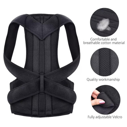 Posture Corrector Back Brace for Men & Women | Adjustable Shoulder & Back Support