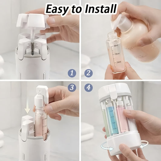 4-in-1 Leakproof Travel Toiletry Bottle