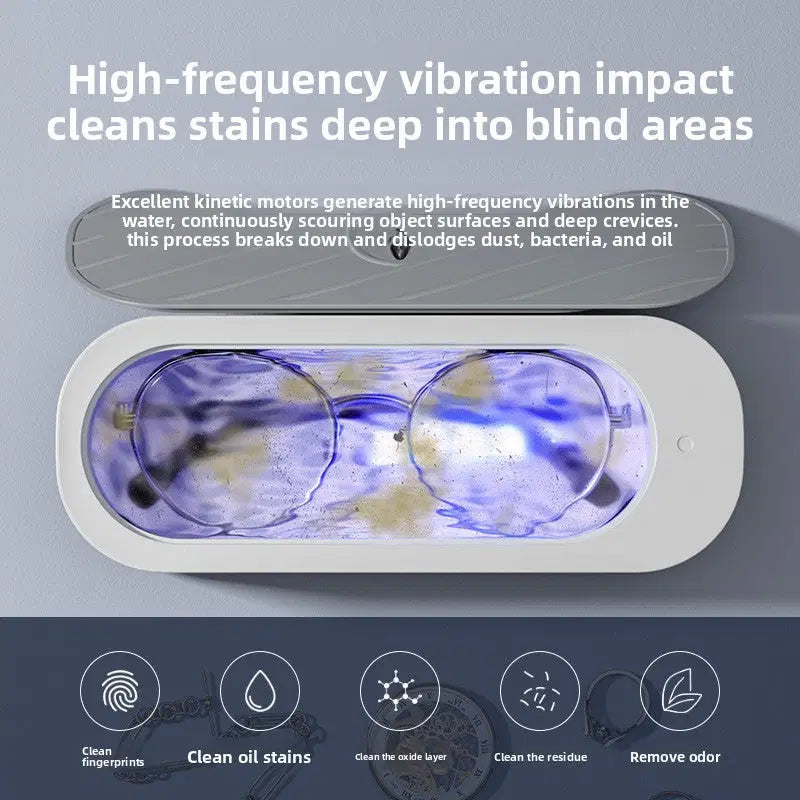 Ultrasonic Jewelry Cleaner for Glasses, Watches & Rings