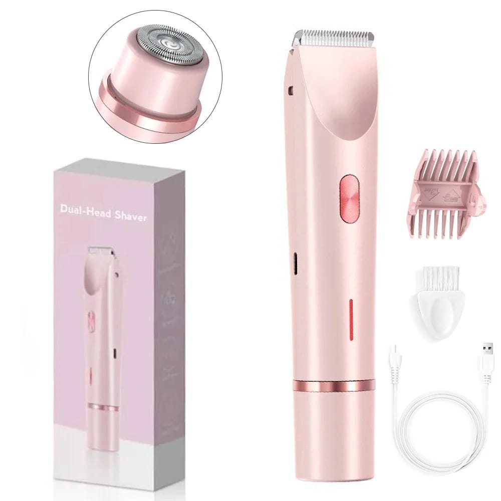 2-in-1 Women's Electric Bikini Trimmer for Face & Body