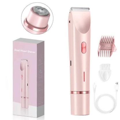2-in-1 Women's Electric Bikini Trimmer for Face & Body