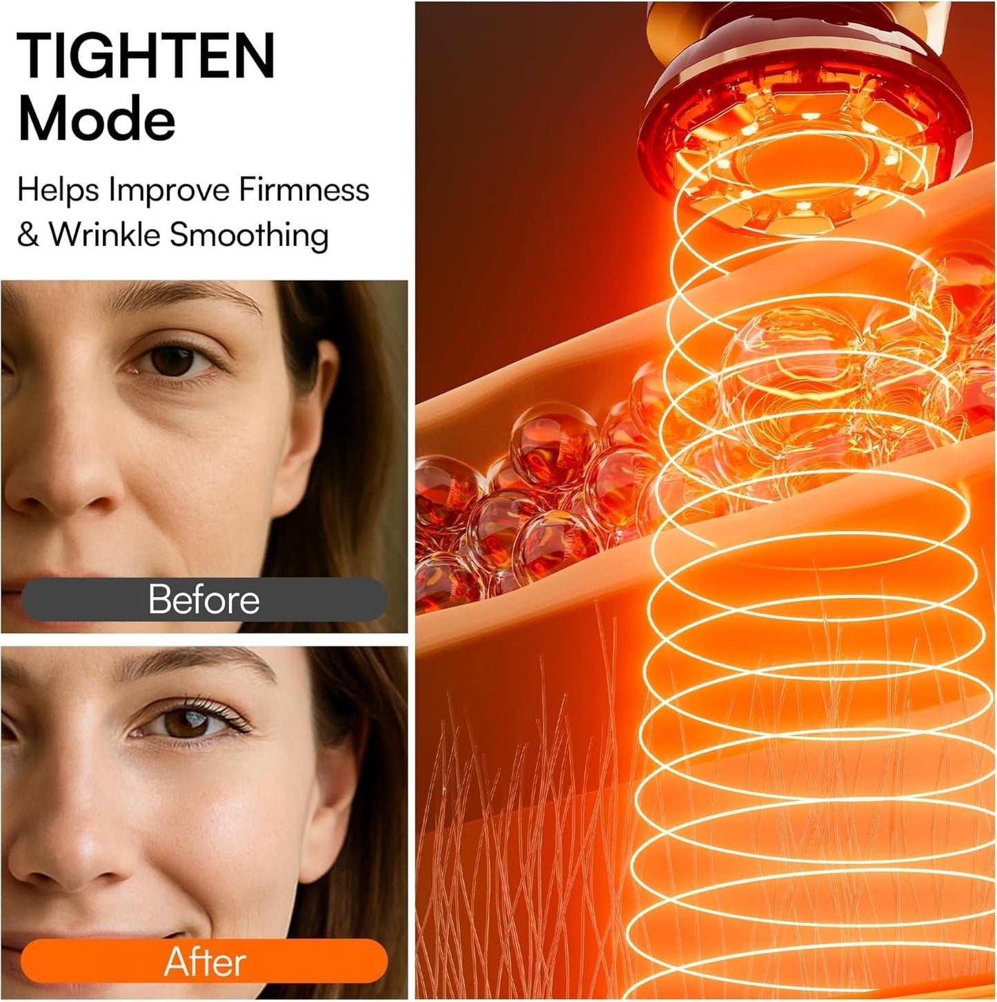3-in-1 Red Light Therapy Facial Massager