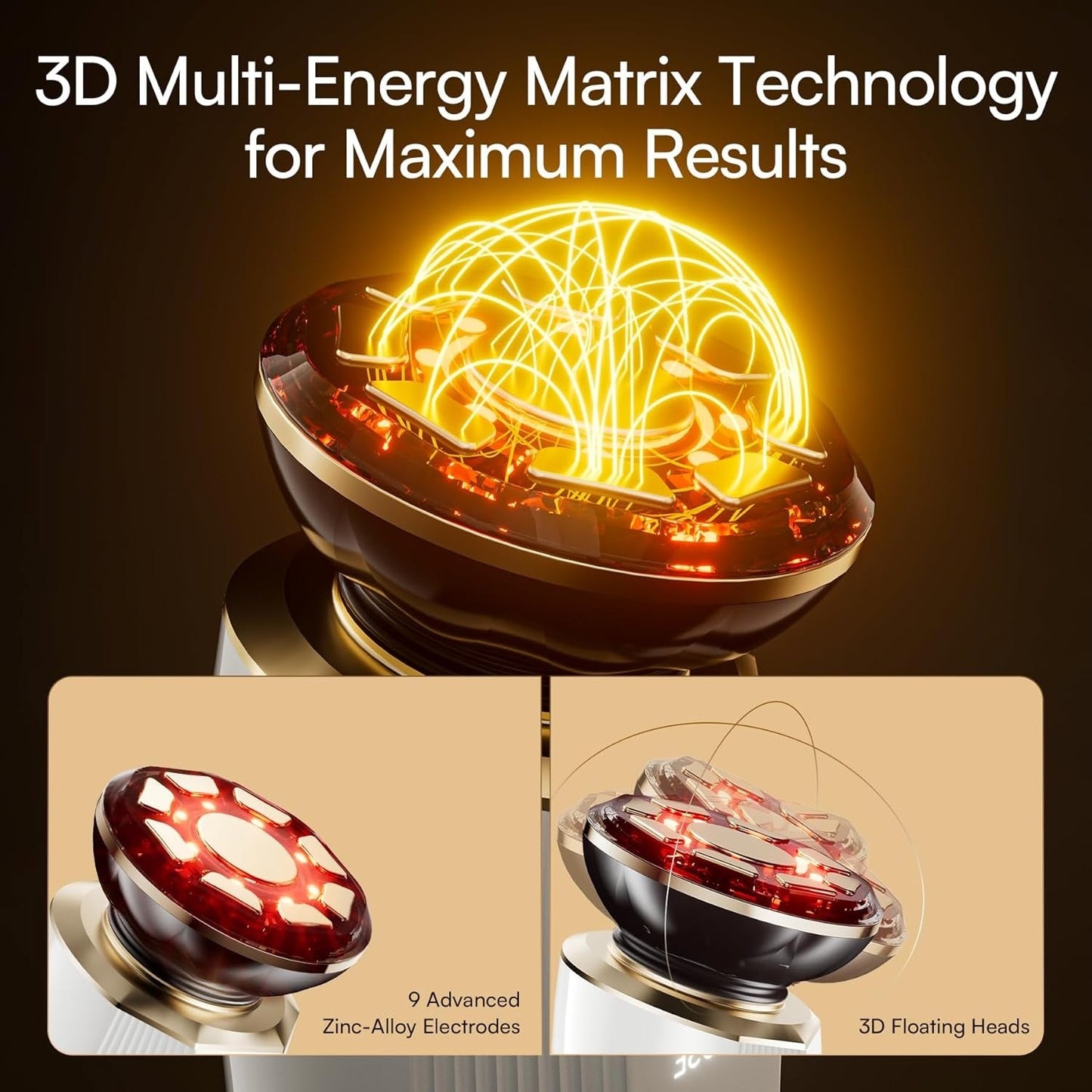 3-in-1 Red Light Therapy Facial Massager