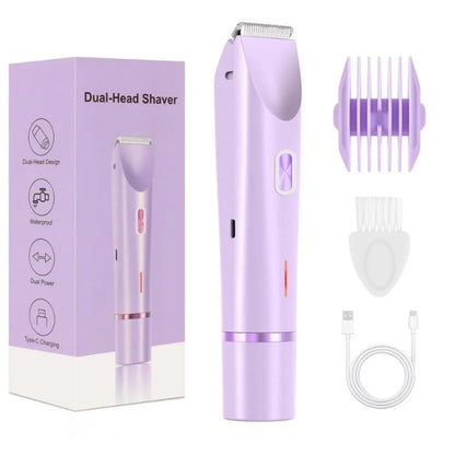 2-in-1 Women's Electric Bikini Trimmer for Face & Body