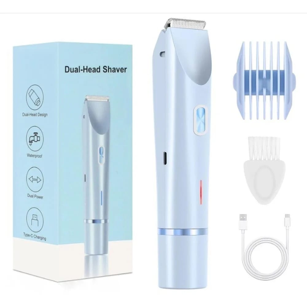 2-in-1 Women's Electric Bikini Trimmer for Face & Body