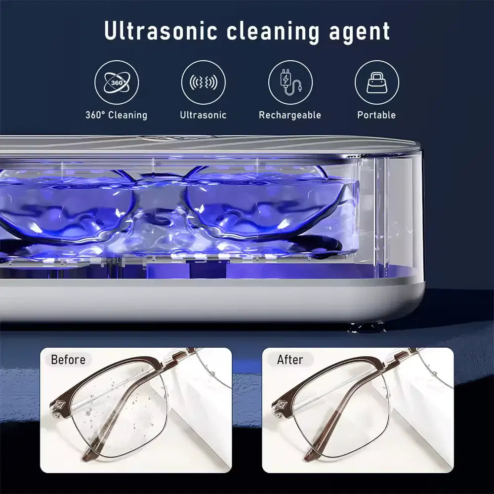 Ultrasonic Jewelry Cleaner for Glasses, Watches & Rings