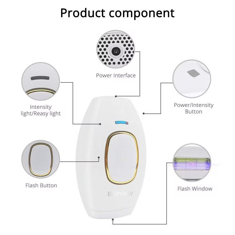 IPL Hair Removal Device for Face and Body